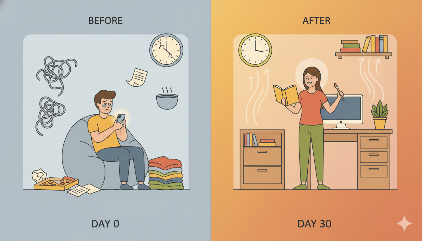 30일 챌린지 전후 변화 비교